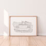 London's Greenwich Park View Sketch Fine Art Print, thumbnail 4 of 4