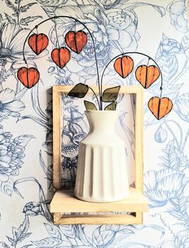 Chinese Lantern Stained Glass Plant Stem, 2 of 7