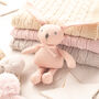 Toffee Moon Luxury Cotton Baby Blanket And Toy Rabbit, thumbnail 7 of 12