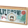 Let It Snow! Christmas Mini Matchbox Cross Stitch Kit, thumbnail 2 of 5