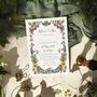 Folk Florals Evening Invitations And Envelopes, thumbnail 3 of 9