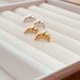 Croissant Stud Earrings, thumbnail 5 of 6