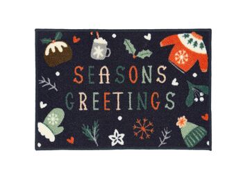 Floormatters Printed Loop Seasons Greetings 2pcs 40 X60 And 50 X150, 5 of 5