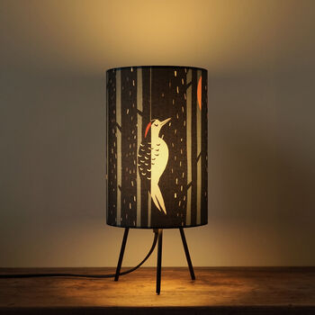 Woodpecker Forest Tripod Lamp, 2 of 2