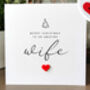 Personalised Christmas Card For Special Wife, Handmade Card, thumbnail 3 of 4