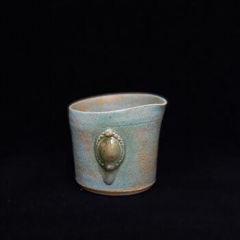 Ceramic Handmade Tea Ware Midori Set Of Cups Milk Jars, 2 of 8