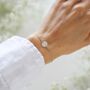 Personalised Birthflower Or Initial Disc Bracelet, thumbnail 1 of 10