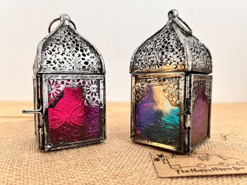Sweet Mini Silver Moroccan Style Lantern, 6 of 9