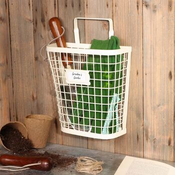 Country Cream Potting Shed Garden Storage Basket, 3 of 5