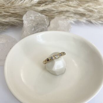 'Alina' Salt And Pepper Diamond Eternity Ring, 5 of 7