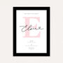 Personalised Baby Name Print Birth Announcement Nursery Wall Art Initial Print, thumbnail 3 of 6
