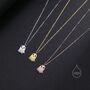 Cute Little Ghost Pendant Necklace In Sterling Silver, thumbnail 5 of 11