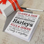 Personalised Typographic Christmas Card Pack, thumbnail 1 of 3