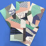 Pack Of Five Colour Block Art Cards, thumbnail 1 of 7