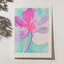 Drippy Flower Riso Print, thumbnail 3 of 6