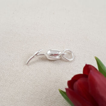 Tulip Solid Silver Charm, 2 of 8