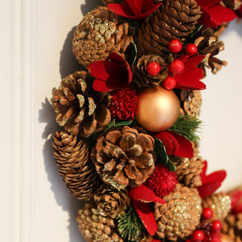 Canterbury Luxury Indoor Wreath With Bow, 6 of 9