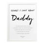 Personalised Things I Love About Dad Print, thumbnail 4 of 4