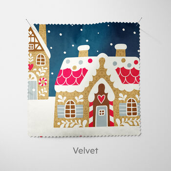 Personalised Blue Gingerbread House Cushion, 7 of 7