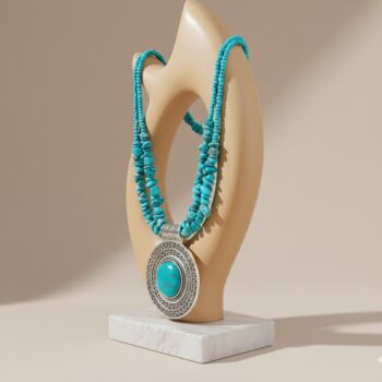 Turquoise Statement Necklace, 2 of 6
