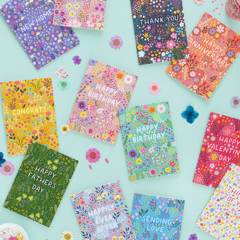 Floral Wedding Card, Married In 2025 Pink, 4 of 4