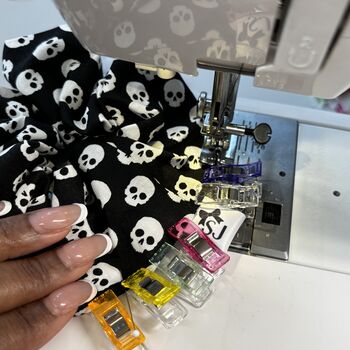 Halloween Skull Scrunchie Spooky Gift, 3 of 7