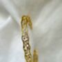 16 K Gold Floral Cut Out Adjustable Cuff Bracelet Hollow Vine Design Elegant Gold Plated Filigree Bracelet Gift For Her, thumbnail 5 of 9