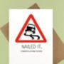 'Nailed It' Personalised Driving Test Card, thumbnail 2 of 2