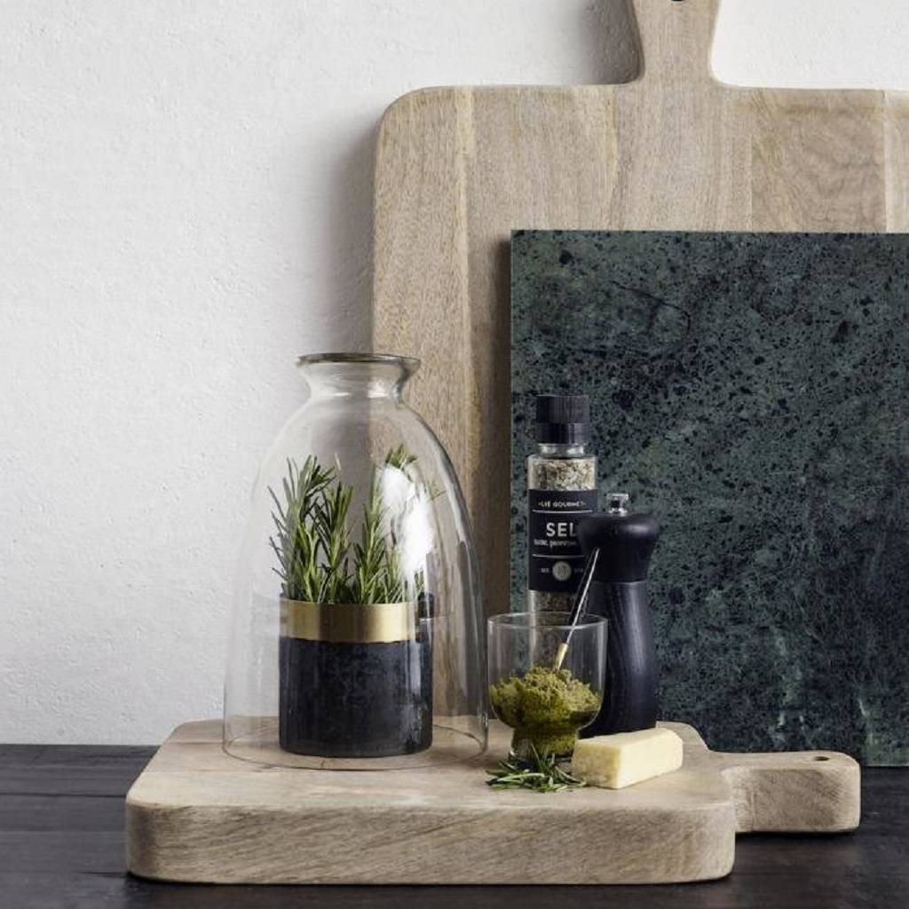 Large Glass Hurricane Jar By Bell & Blue