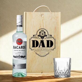 Best Dad Rum Gift Set With Custom Lid, 2 of 12