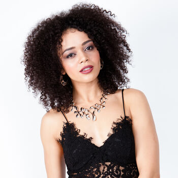 925 Sterling Silver Large Statement Splash Necklace, 3 of 5