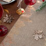 Christmas Table Runner Beige And Gold Cotton 3m, thumbnail 5 of 5