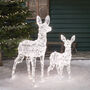 Swinsty Doe And Fawn Dual LED Plug In Light Up Reindeer, thumbnail 1 of 8