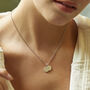 Mother Child Initial Necklace Silver, Gold, thumbnail 2 of 7