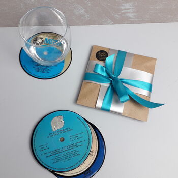 Set Of Personalised Vinyl Record Coasters, 7 of 10