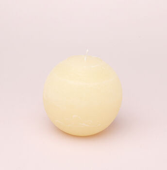 G Decor Georgia Ivory Ombre Sphere Ball Candles, 4 of 6