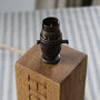 Personalised Wooden Engraved Lamp Stand, thumbnail 5 of 12