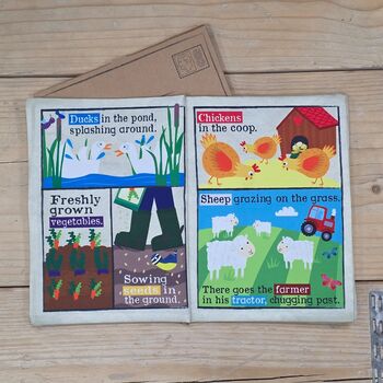 Crinkly Cloth Baby Newspaper Book Farm Animals, 2 of 3