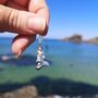 Personalised Sterling Silver Mermaid Charm Necklace, thumbnail 4 of 12