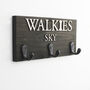 Personalised Walkie's And Names Dog Lead Holder, thumbnail 3 of 12