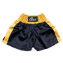 Personalised Boxing Shorts – Black And Gold Satin, thumbnail 2 of 7