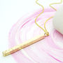 Personalised Solid Gold Bar Necklace, thumbnail 4 of 9