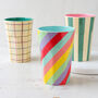 Tall Patterned Melamine Cup, thumbnail 1 of 4