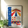 Amnesia Ibiza Club Print | Poster | Wall Art | Geometric | Dj | Clubbing | Patterned | Bauhaus | Print | House Music | Rave, thumbnail 7 of 8