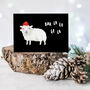 'Baa La La La La' Santa Sheep Christmas Card, thumbnail 8 of 10