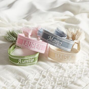 Personalised Woven Tassel Bracelet, 5 of 5