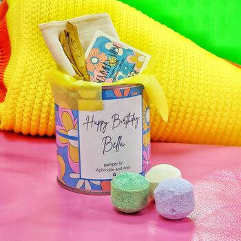 Personalised Birthday Pamper Tin For Teens, 2 of 3