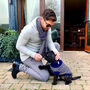 The Monti Lambswool Scarf And Dog Jumper, thumbnail 2 of 12