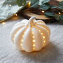 White Ceramic Pumpkin Light, thumbnail 1 of 8