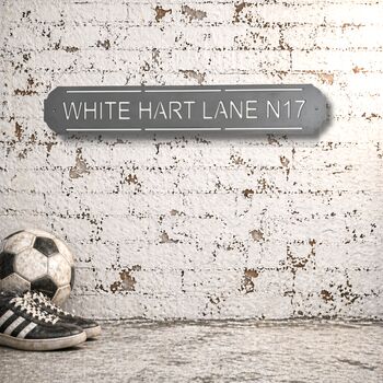 White Hart Lane Metal Football Street Sign – Designed And Made In Britain, 12 of 12